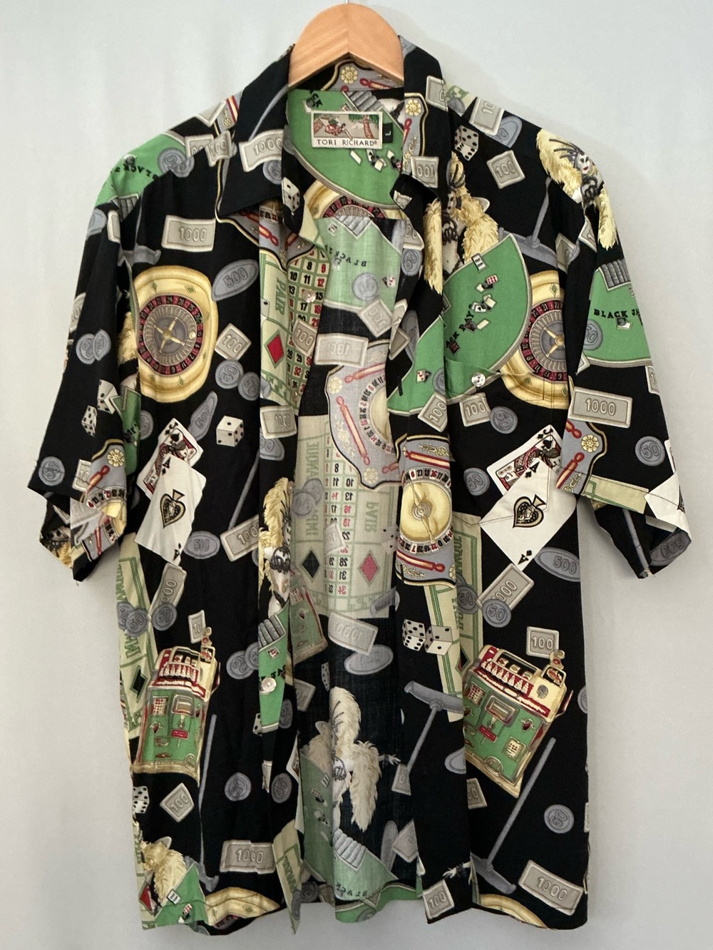 Tori Richard Casino Men's Hawaiian Shirt Size L